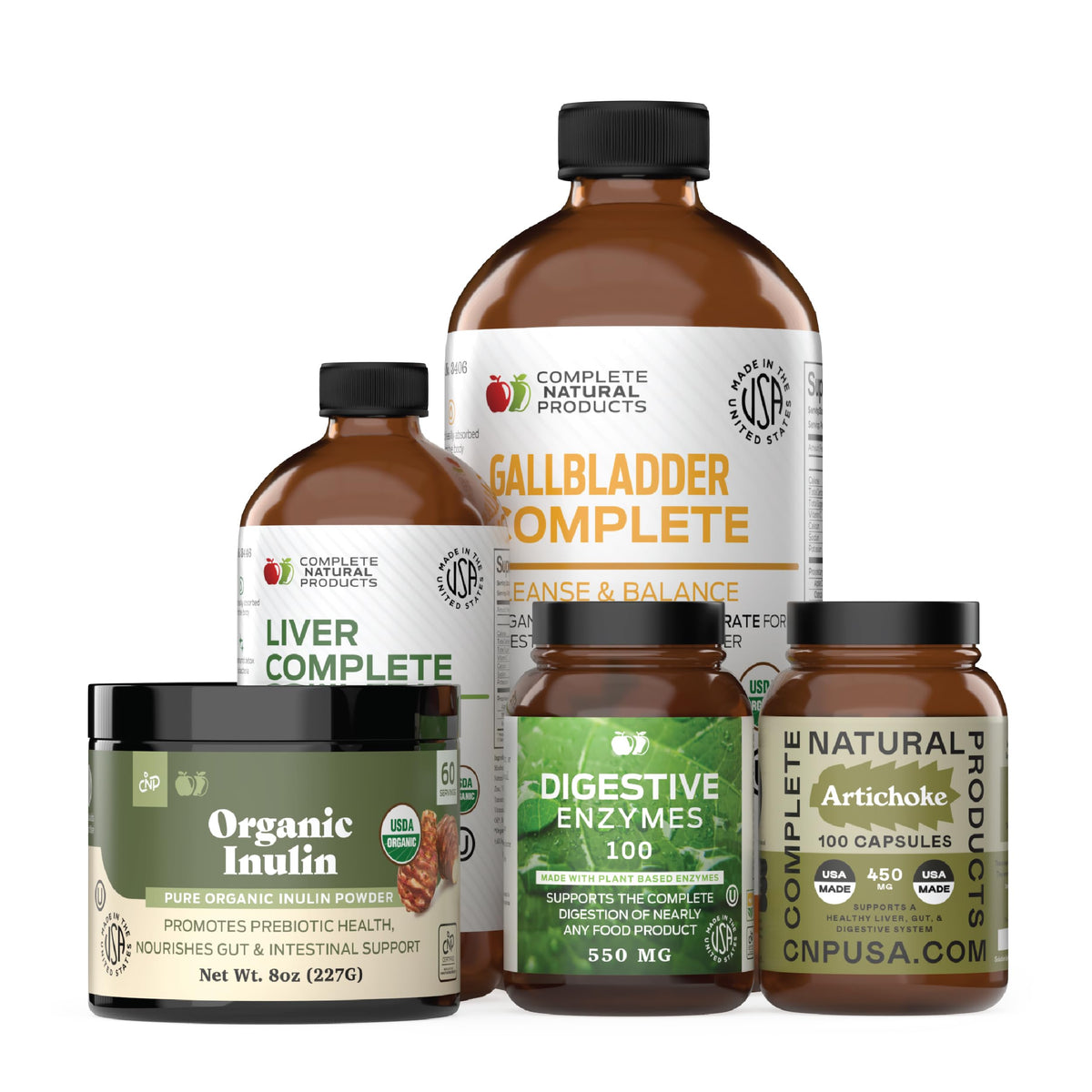 Complete Natural Products Digestion & Gut Health Bundle - 2 Bottles
