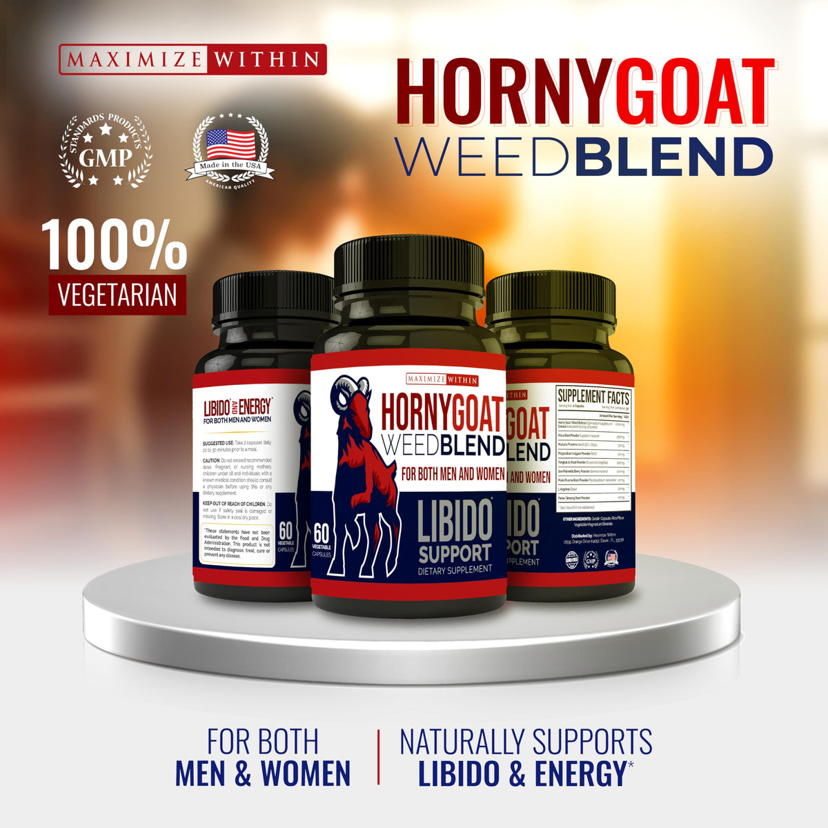 Maximum Slim Horny Goat Weed Blend with Maca & Tribulus - 1 Pack - image 3