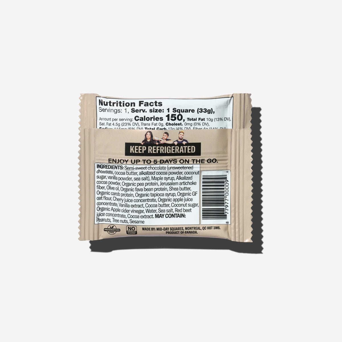 Mid-Day Squares Protein Chocolate Snack Bars
