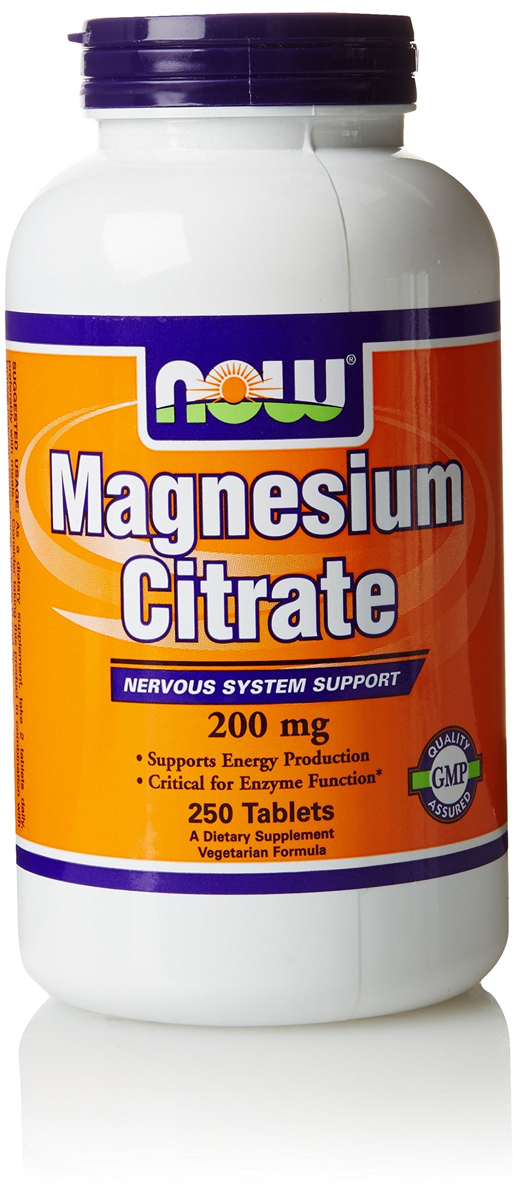 Now Foods Magnesium Citrate 200 mg - 250 Tablets