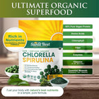 Sunlit Best Organic Chlorella Spirulina Tablets - 500 Count - image 2