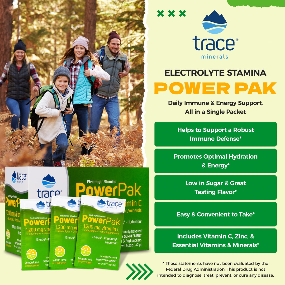 Trace Minerals Power Pak Electrolyte Powder - 60 Packets - image 2