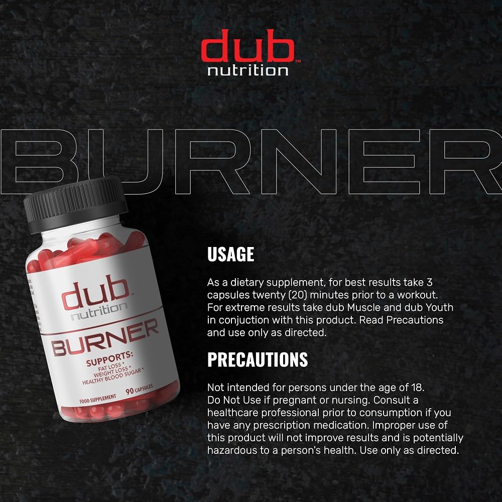 Dub Nutrition Burner Advanced Dietary Supplement - 90 Capsules - image 6