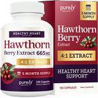 Purely Holistic Hawthorn Berry Extract 4:1 Supplement - 150 Capsules