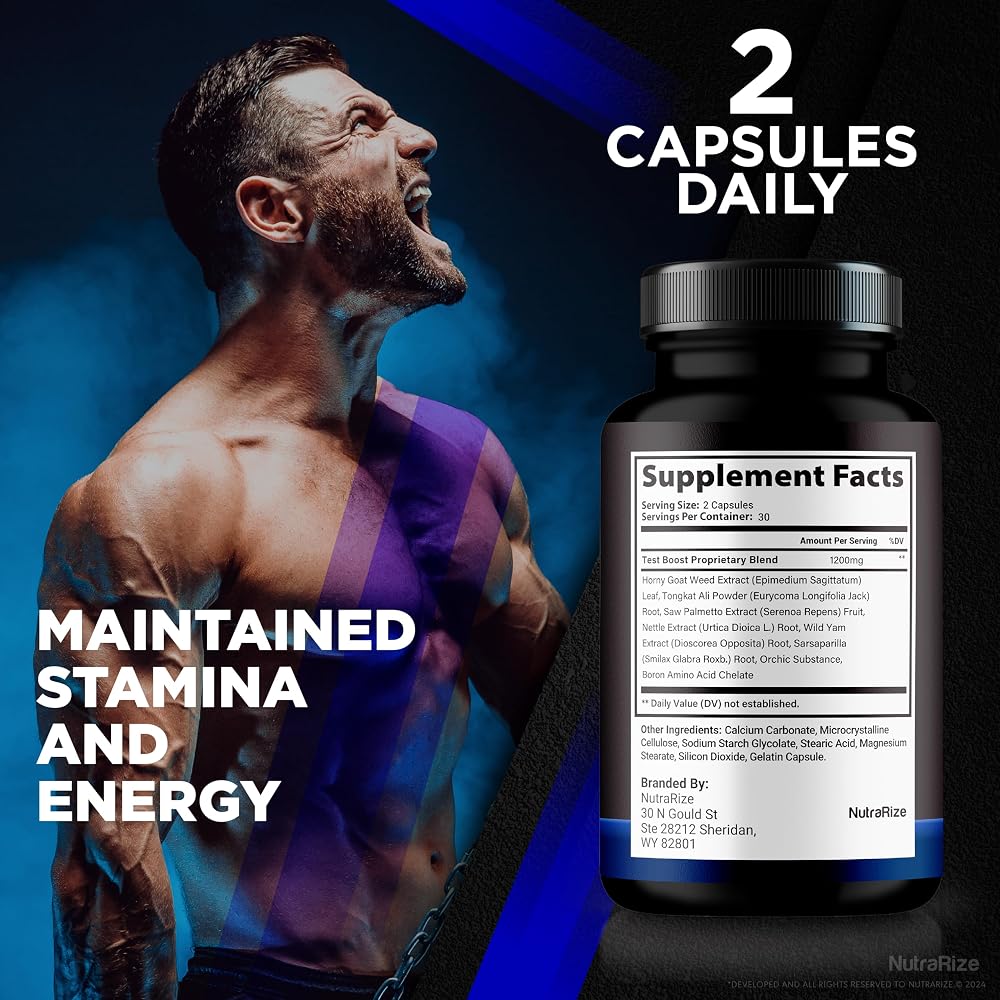 NutraRize Blue Vigor Max Capsules for Men - 120 Capsules - image 6
