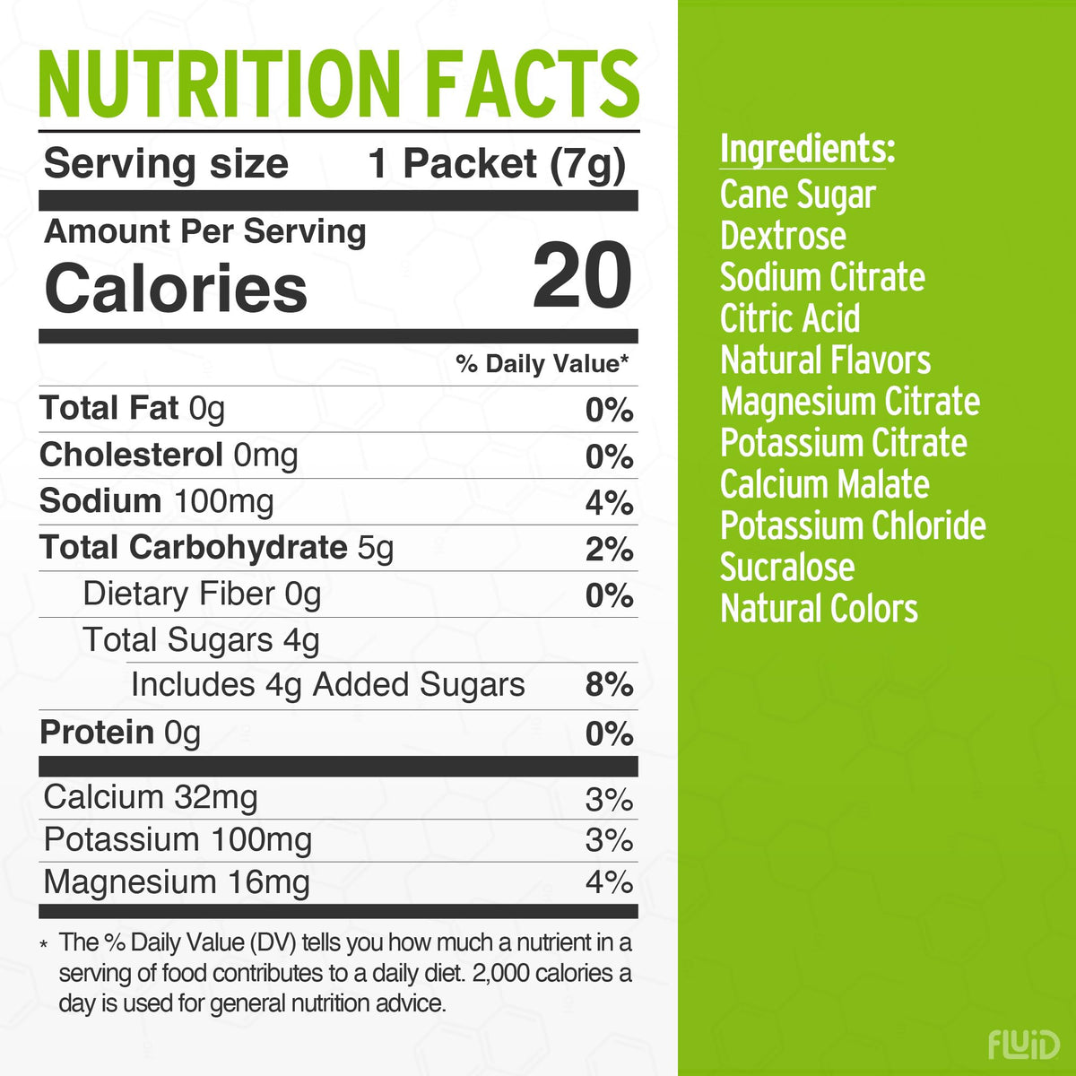 Fluid Tactical - 25 Count Electrolyte Powder