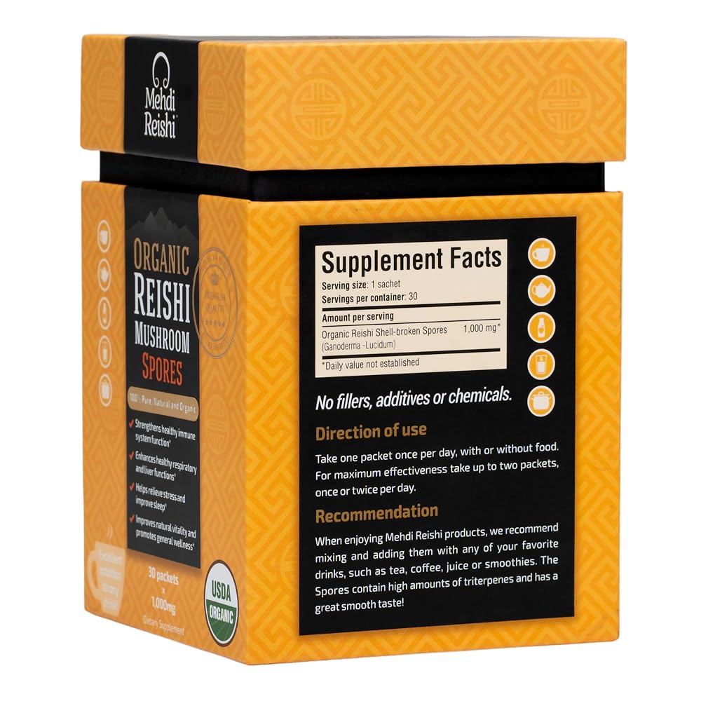 Mehdi Reishi Ultimate Reishi Mushroom Formula - 30 Servings - 100% - image 3