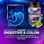 Built by Nature Psyllium Husk Capsules 1500mg Fiber Supplement