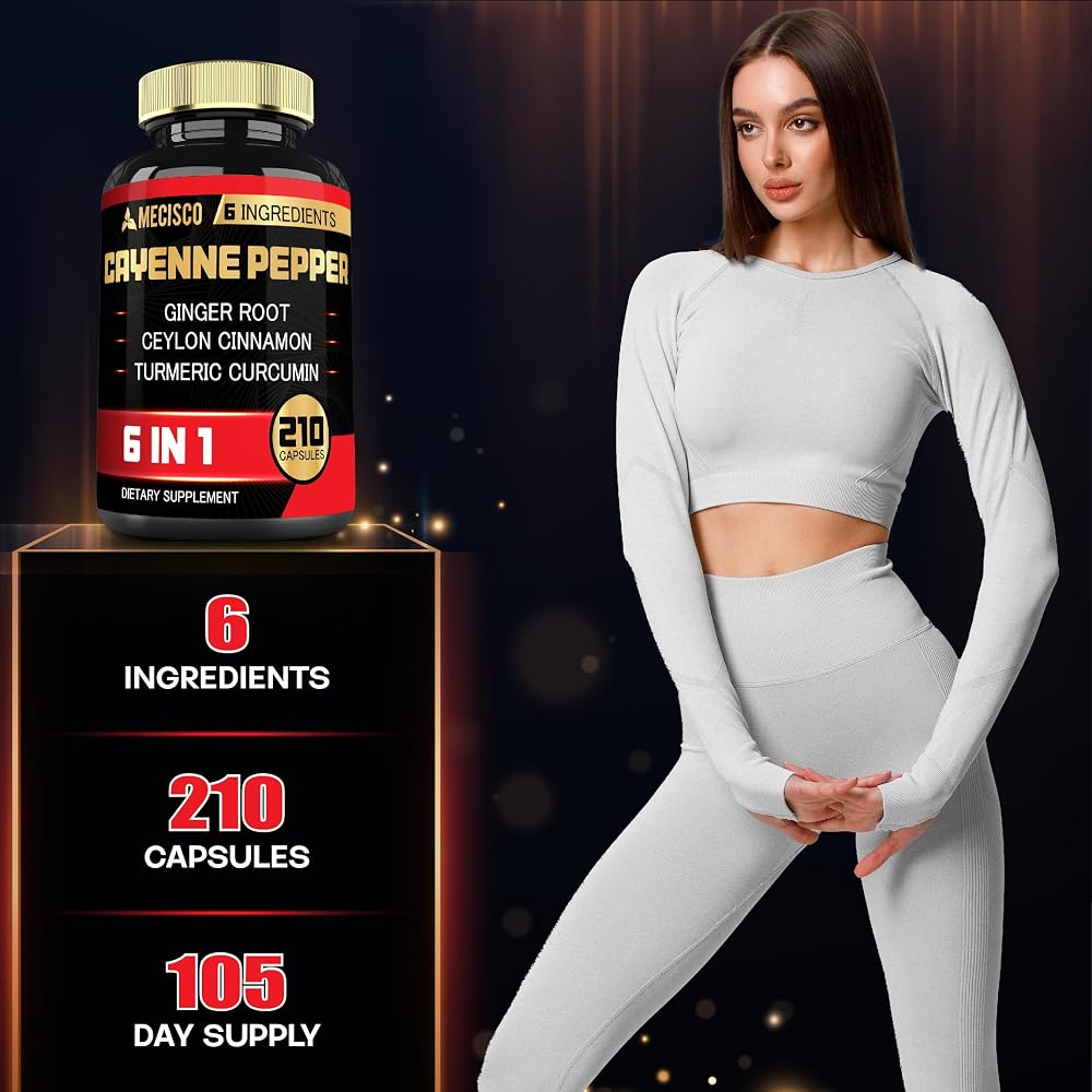 Mecisco Cayenne Pepper Capsules_60 210 Caps_300mg