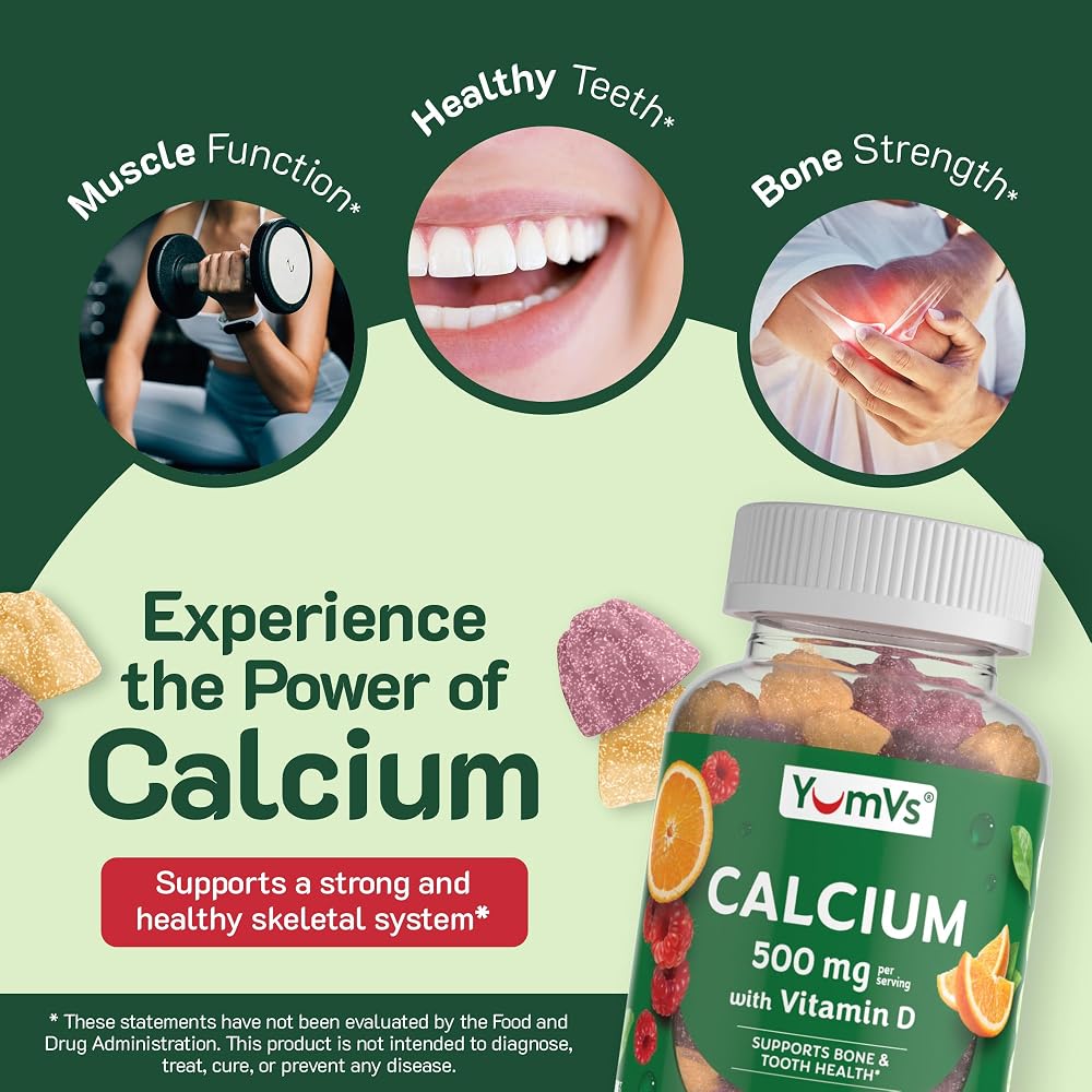 YUM-V'S Calcium Gummies 500 mg with Vitamin D3 - image 5