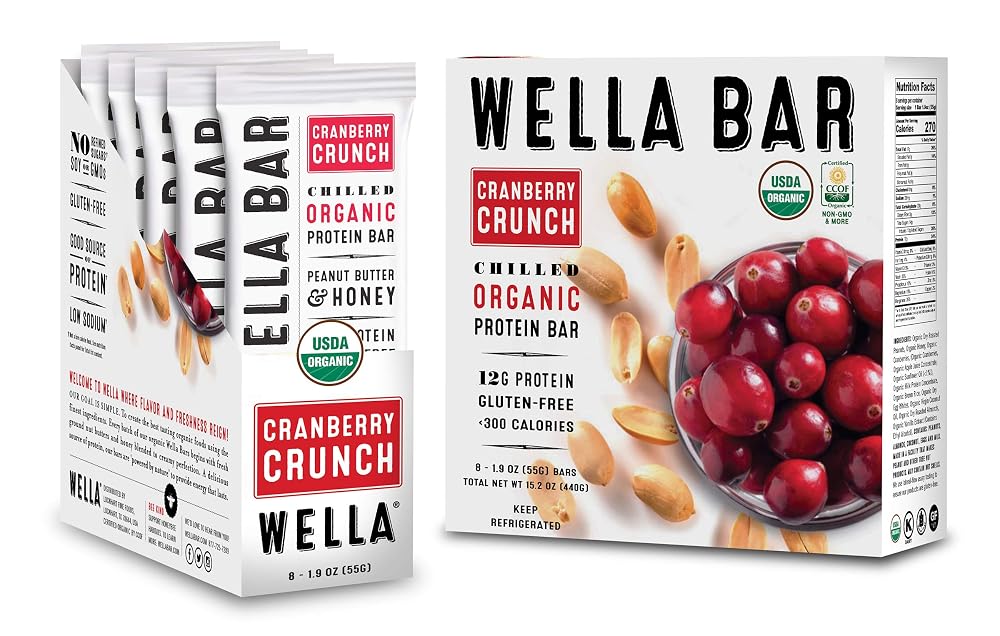 Wella Cranberry Crunch Protein Bar - 24 Pack