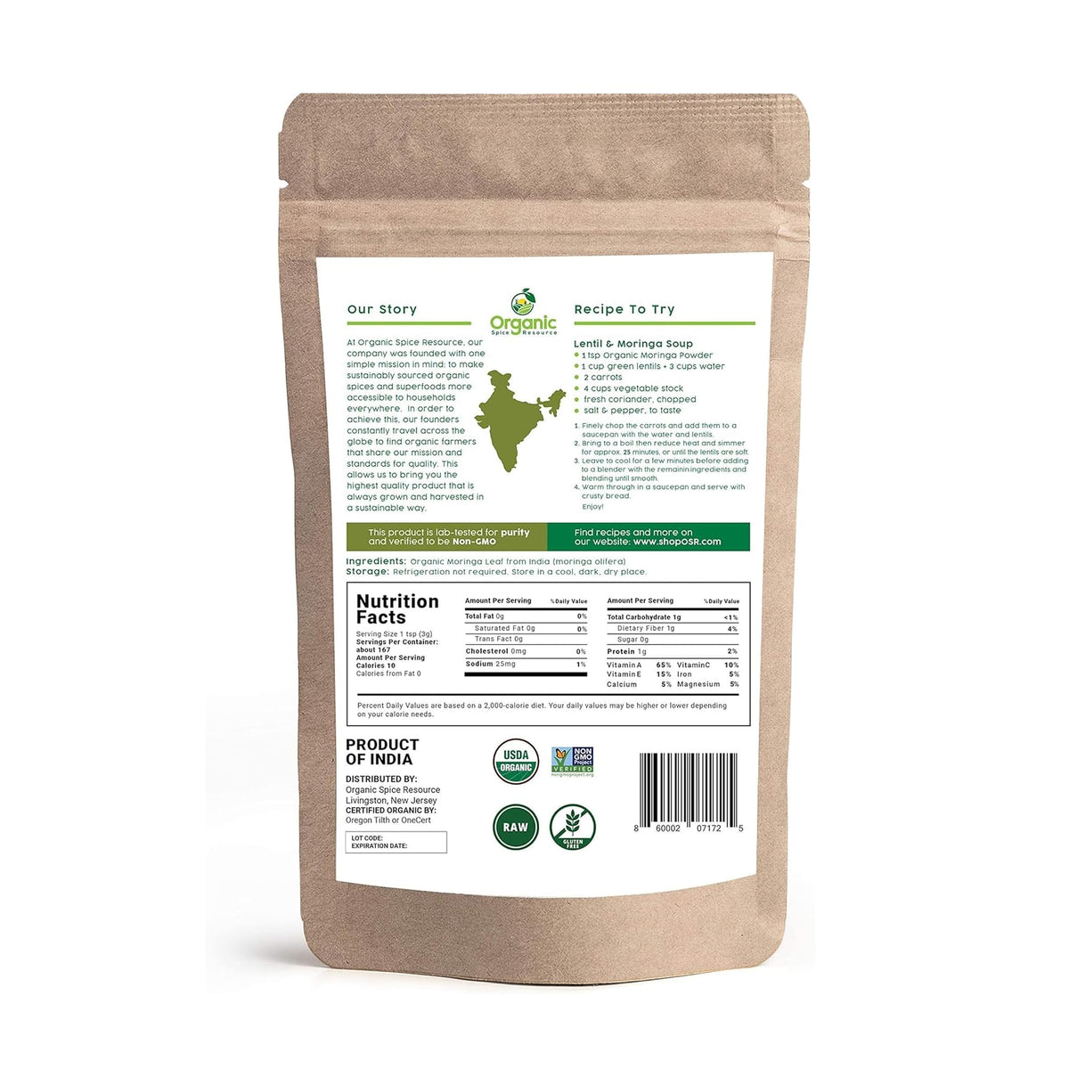 Organic Spice Resource Moringa Powder