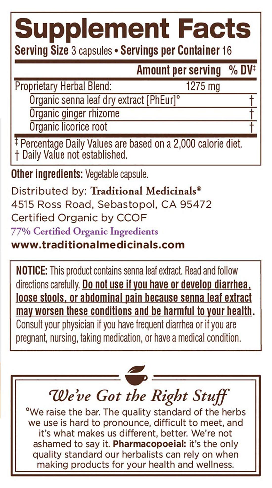 Traditional Medicinals Smooth Move Senna - 50 Capsules - image 7