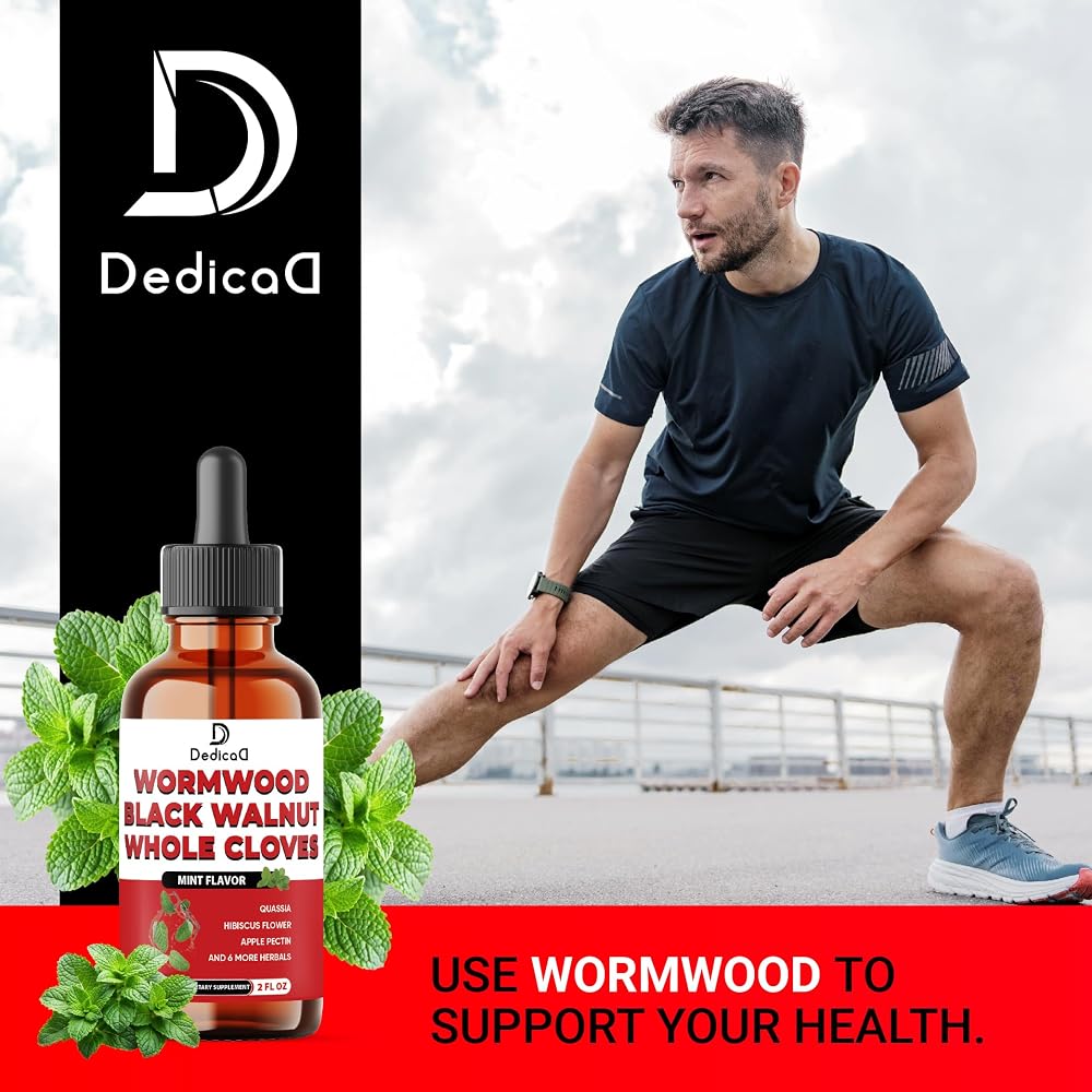DEDICAD 12-in-1 Wormwood Liquid Drops with Black Walnut - 2 Fl Oz - image 5