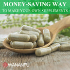 WANANFU Size 4 Vegan Joint Empty Capsules