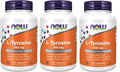 NOW Foods L-Tyrosine 500 mg - 360 Capsules (Pack of 3)
