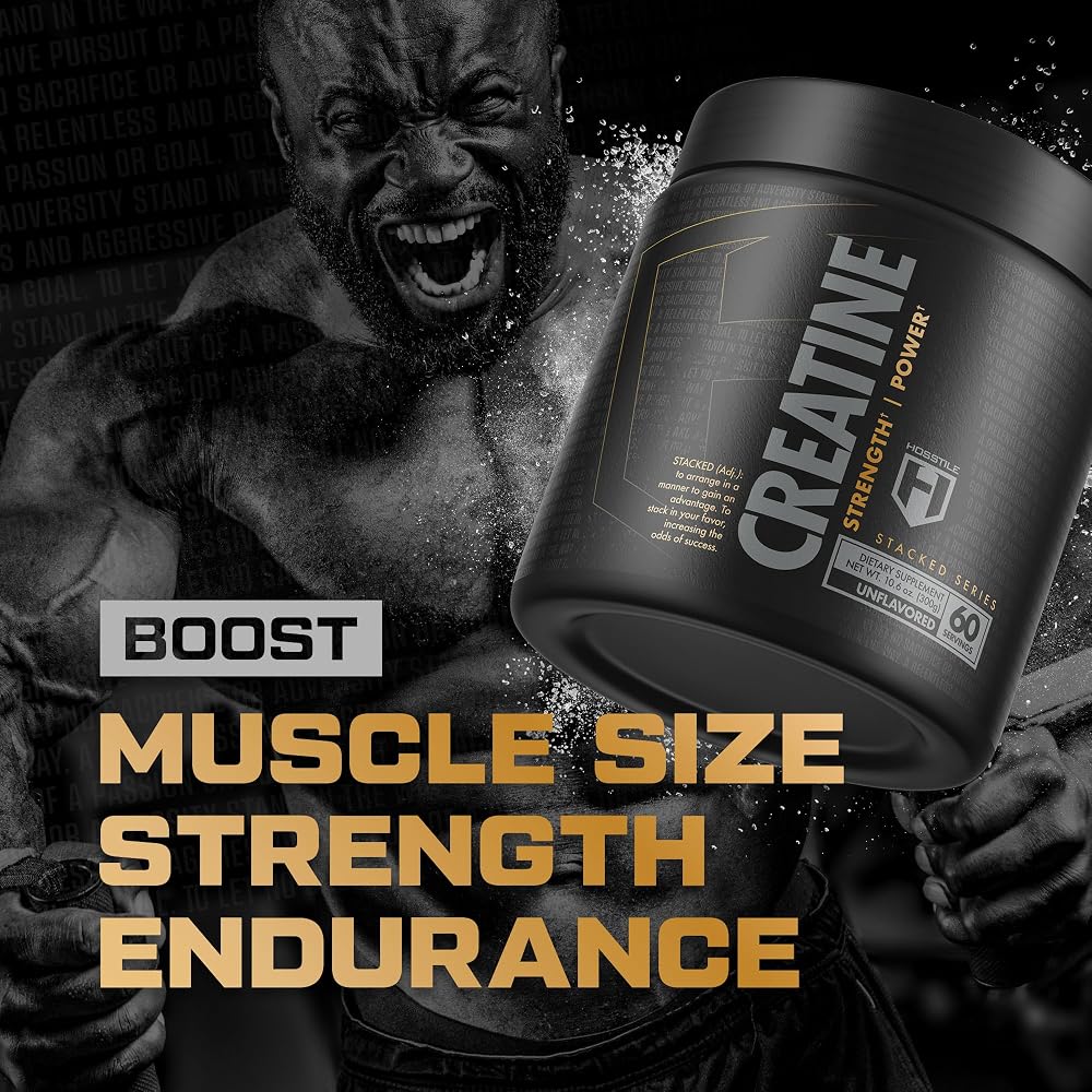HOSSTILE Creatine Monohydrate Powder Micronized - 60 Servings - image 2