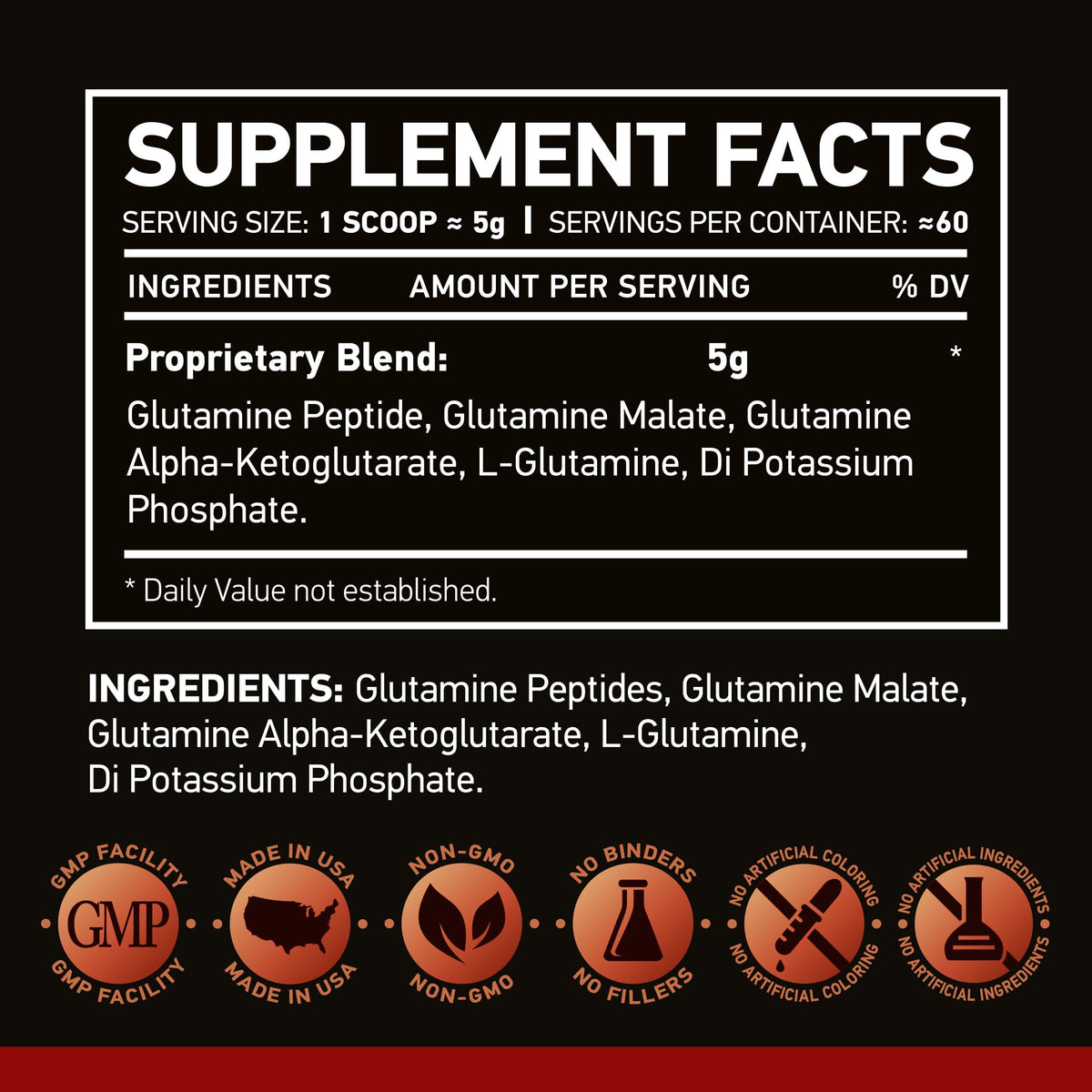 NAR LABS Glutamine Matrix Powder - 60 Servings - image 6