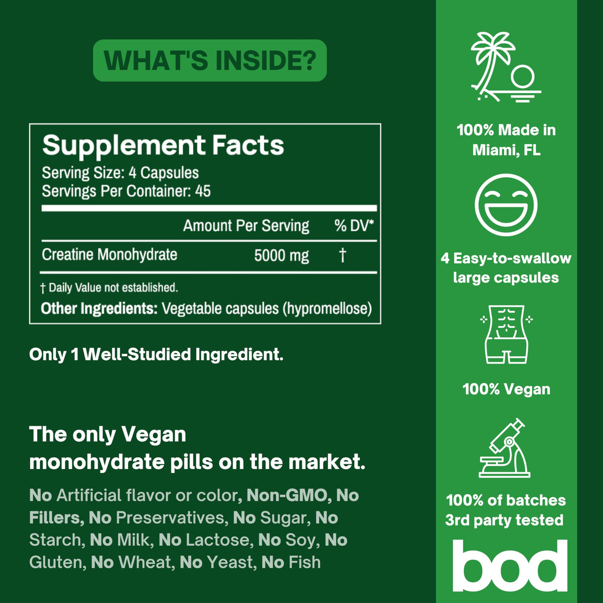 Bod Creatine Capsules
