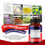 AUMETO Advanced NAD+ 8-in-1 with Trans-Resveratrol - 90 Capsules - image 3