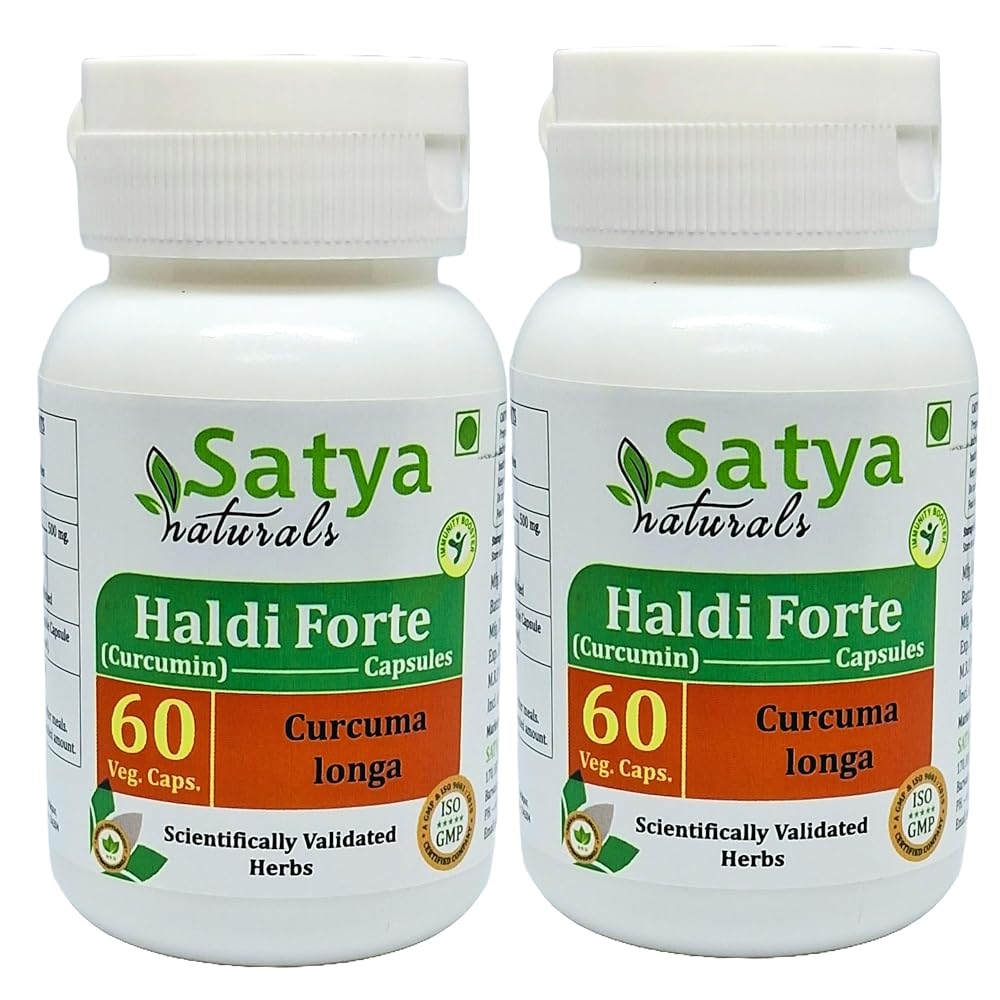 Satya Naturals Haldi Forte Turmeric Extract 500 mg - 120 Capsules