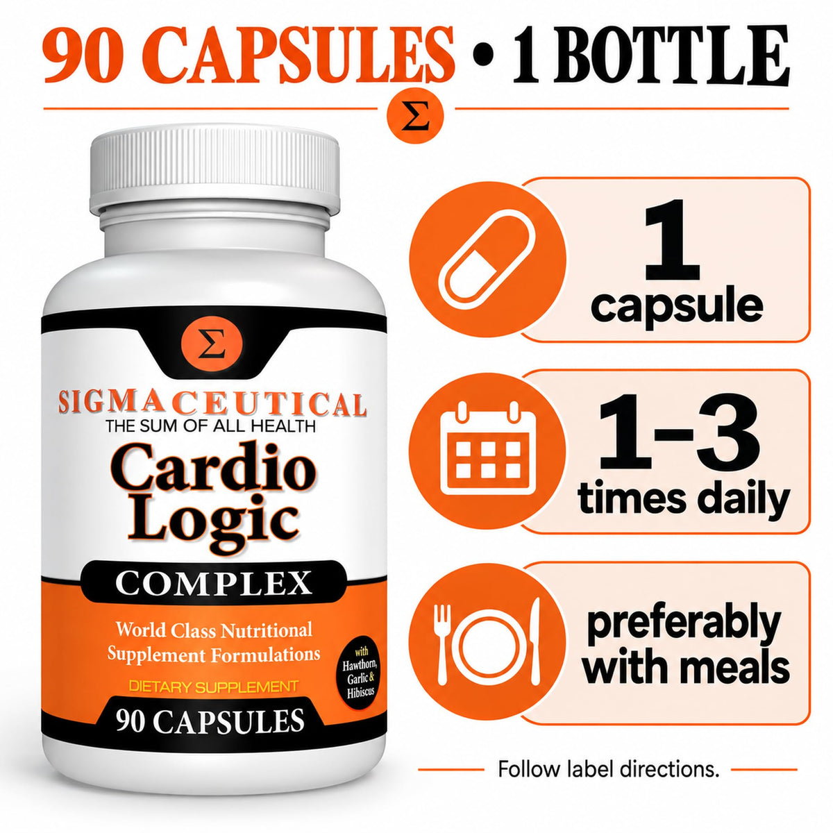 Sigmaceutical Hawthorn Extract Supplement - 90 Capsules - image 6