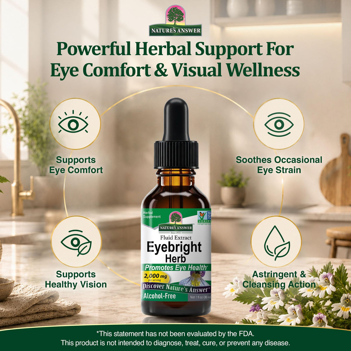 Nature's Answer Eyebright Herb Extract - 1 Fl Oz - image 2