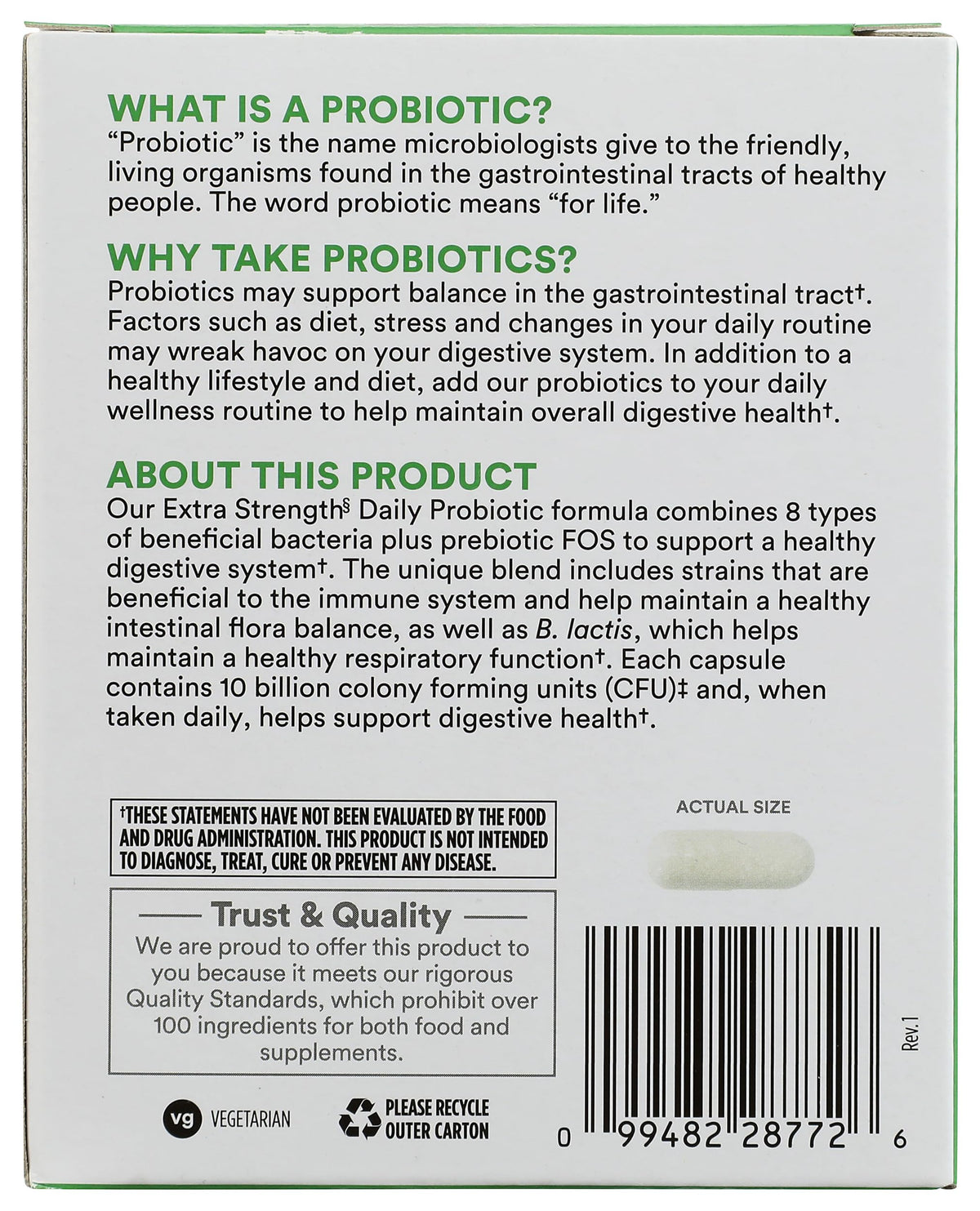 365 by Whole Foods Market Extra Strength Daily Probiotic - 30 Capsules - image 3