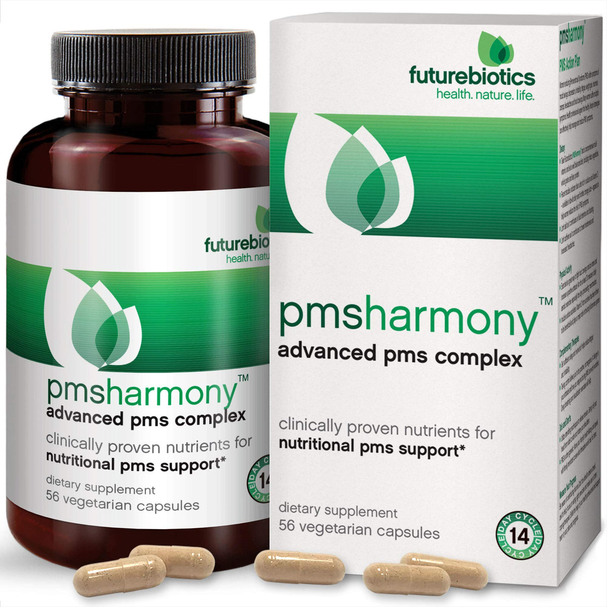 Futurebiotics PMSHarmony Vegetarian Capsules - 56 Count