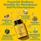 WILE Menopause Support Supplement with Ashwagandha - 60 Capsules - image 2