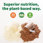 Vitamin Whey Organic Plant-Based Protein Powder Creamy Vanilla - 18 oz - image 3