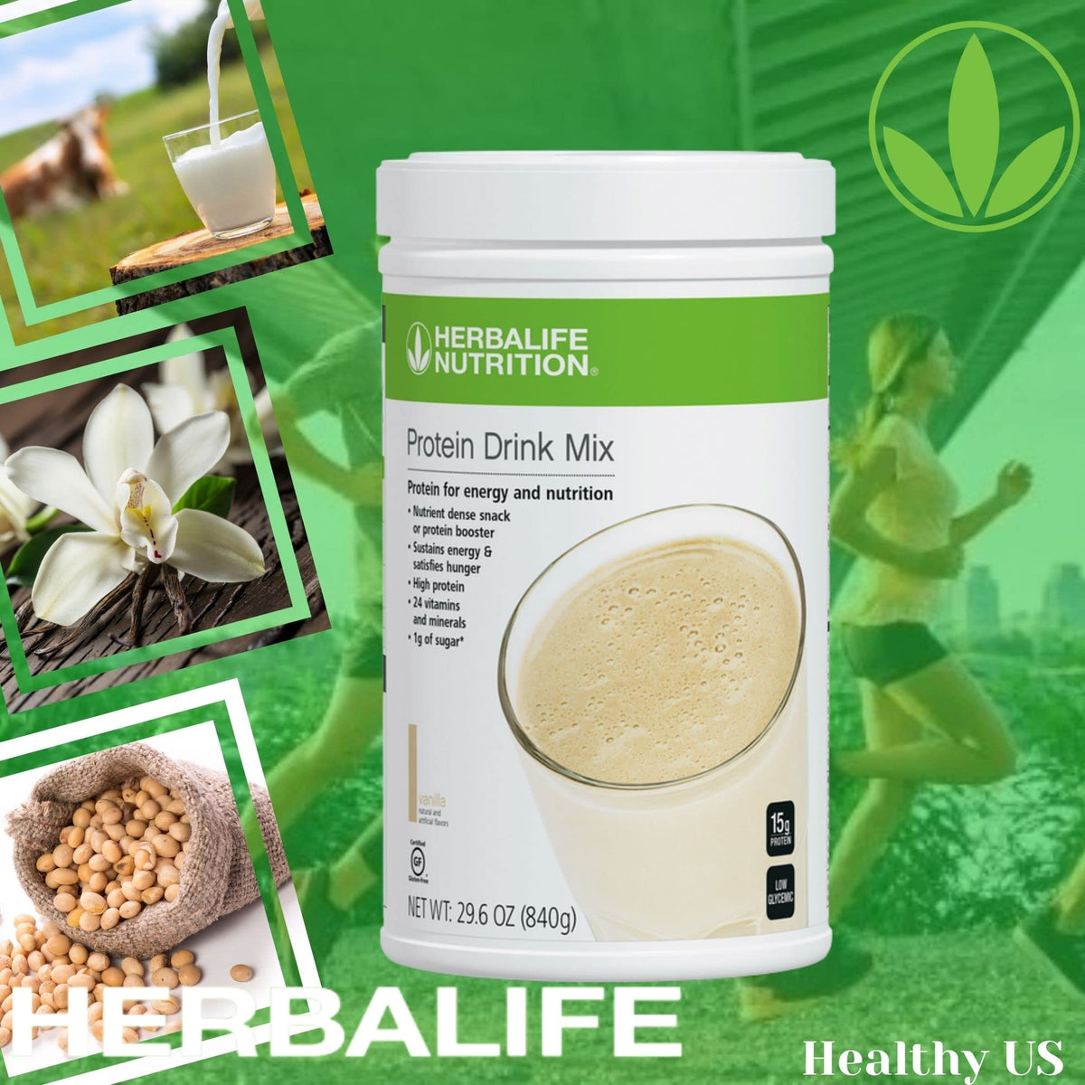 Herbalife Protein Drink Mix Vanilla Flavor - 840g - image 8