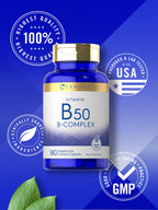 Carlyle Vitamin B50 Complex - 180 Vegetarian Caplets - image 5