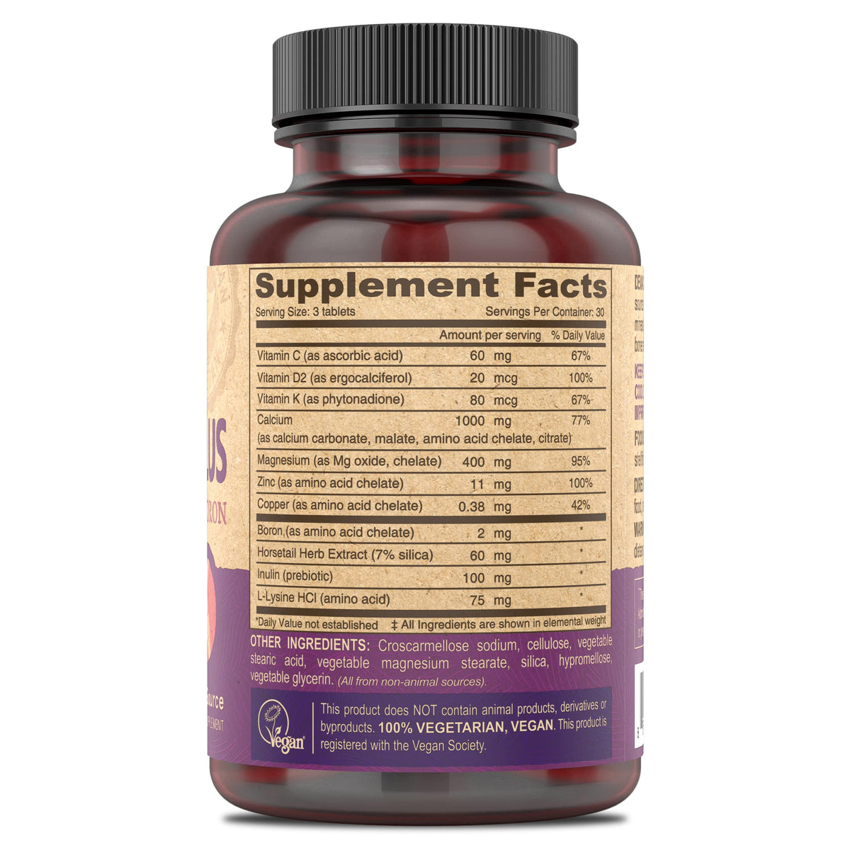 DEVA Vegan Cal MAG Plus Supplement - 90 Tablets - image 3