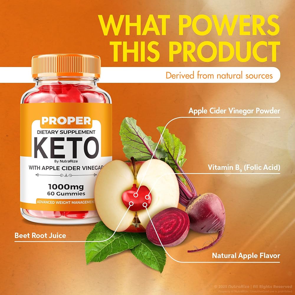 NutraRize Proper Keto ACV Gummies Weight Loss Formula - 300 Gummies - image 7