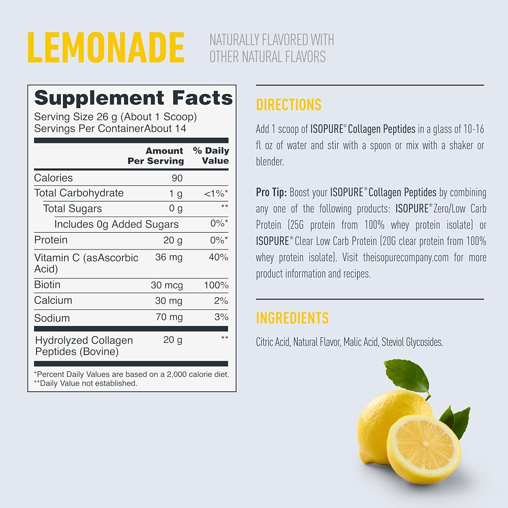 Isopure Collagen Peptides Powder