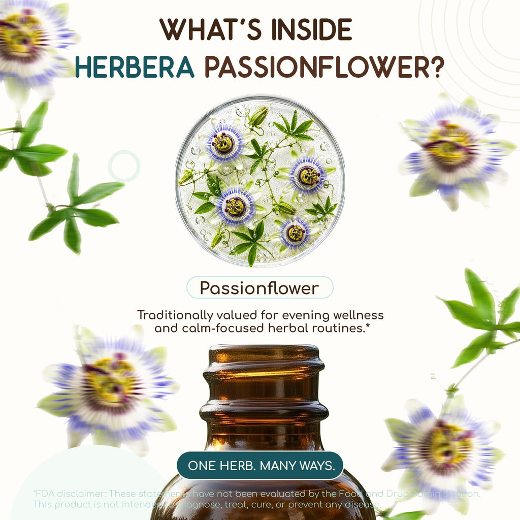 HerbEra Passionflower Alcohol-Free Herbal Extract Tincture