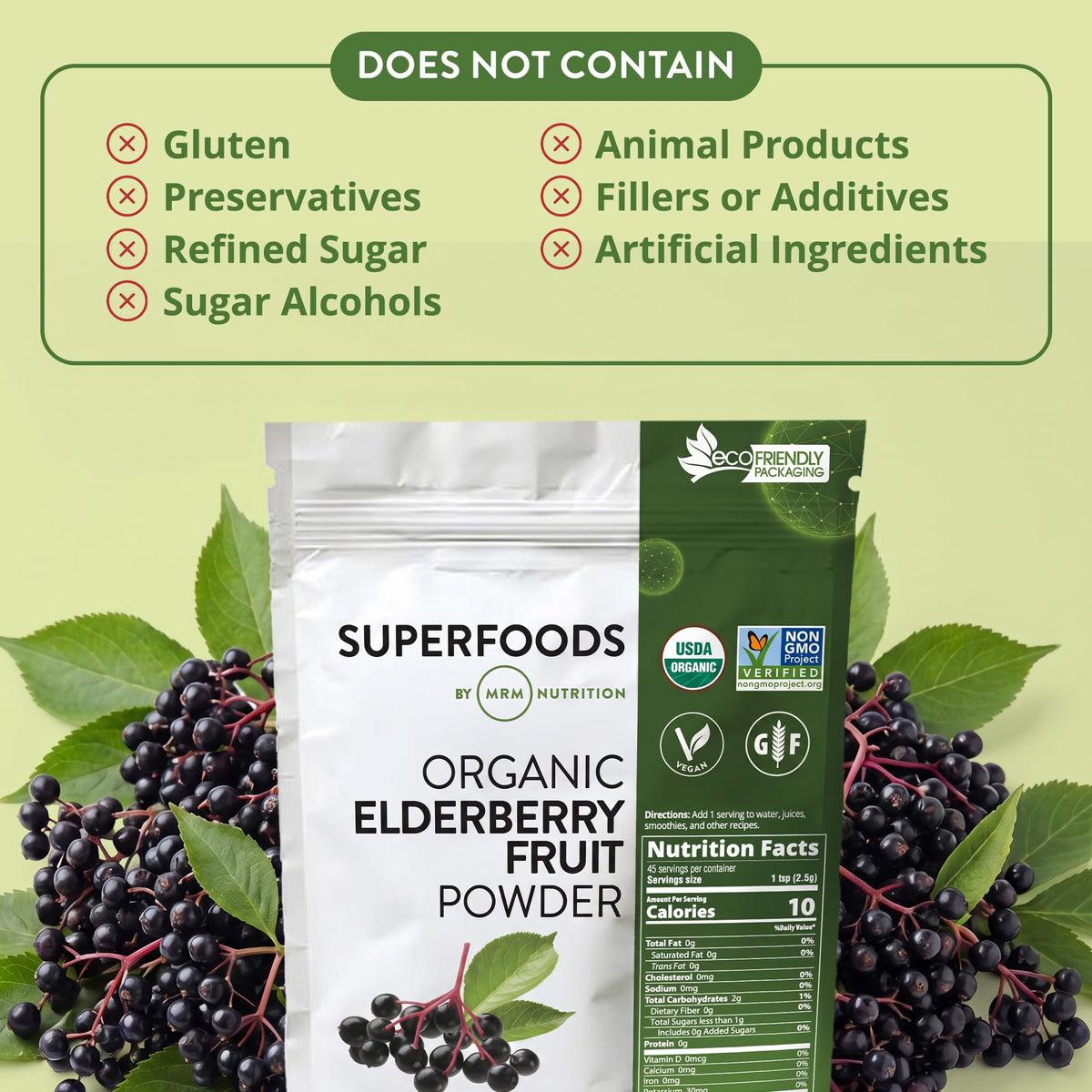 MRM Organic Elderberry Fruit Powder - 45 Servings - image 8