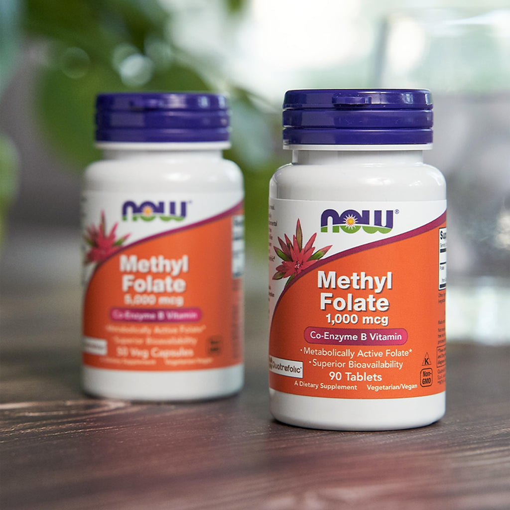 NOW Supplements Methyl Folate 5000 mcg - 50 Vegetarian Capsules - image 6