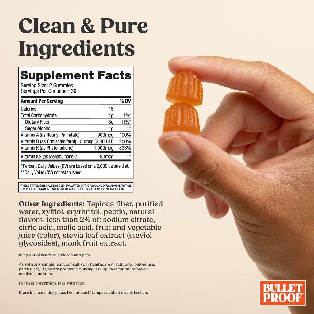 Bulletproof Sugar-Free A+D+K Vitamin Gummies - 60 Count - image 2