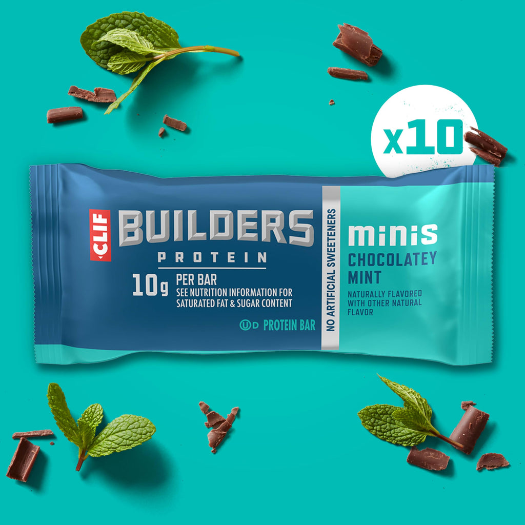 Clif Builders Minis Chocolatey Mint Protein Bars - 10 Count - image 5