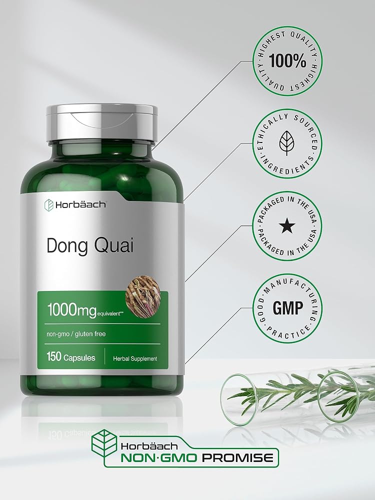Horbäach Dong Quai Capsules - 150 Count - image 6