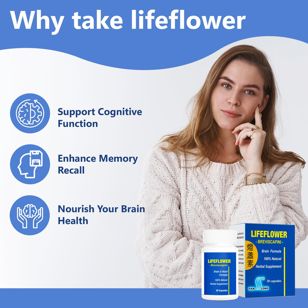FAR LONG Lifeflower Brain Herbal Supplement - 30 Capsules - image 7