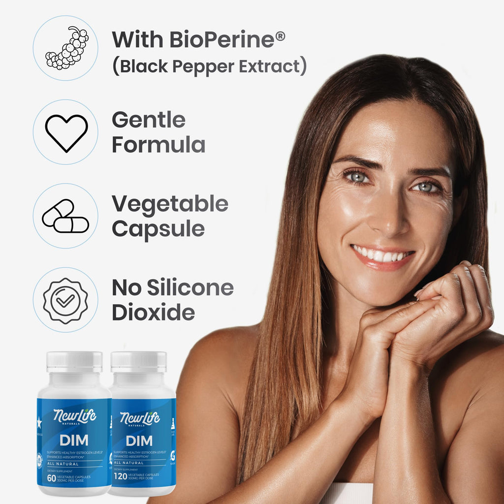 NewLife Naturals DIM Supplement Hormone Balance - 60 Capsules - image 6