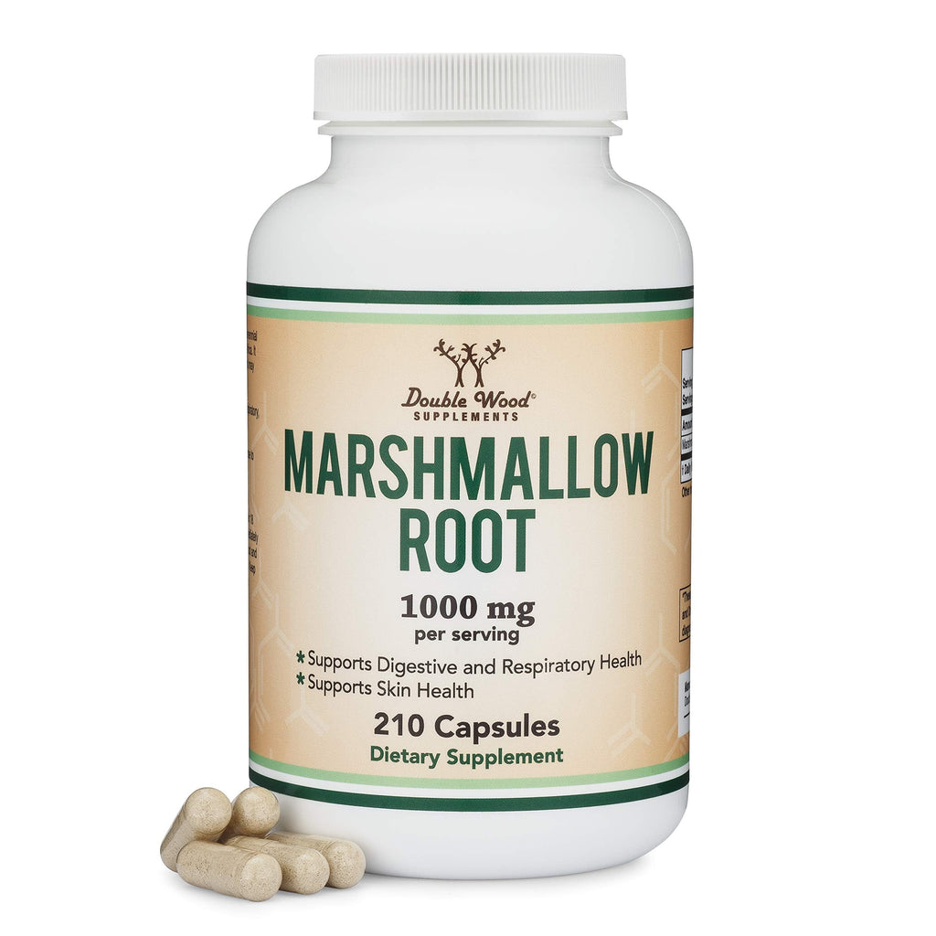 Double Wood Supplements Marshmallow Root 1,000mg - 210 Capsules