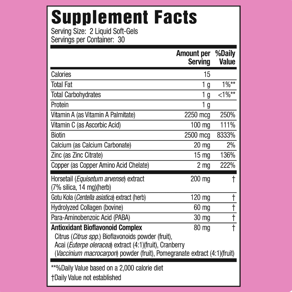 Applied Nutrition Longer Stronger Hair & Nails Beauty Formula - 60 Softgels - image 2