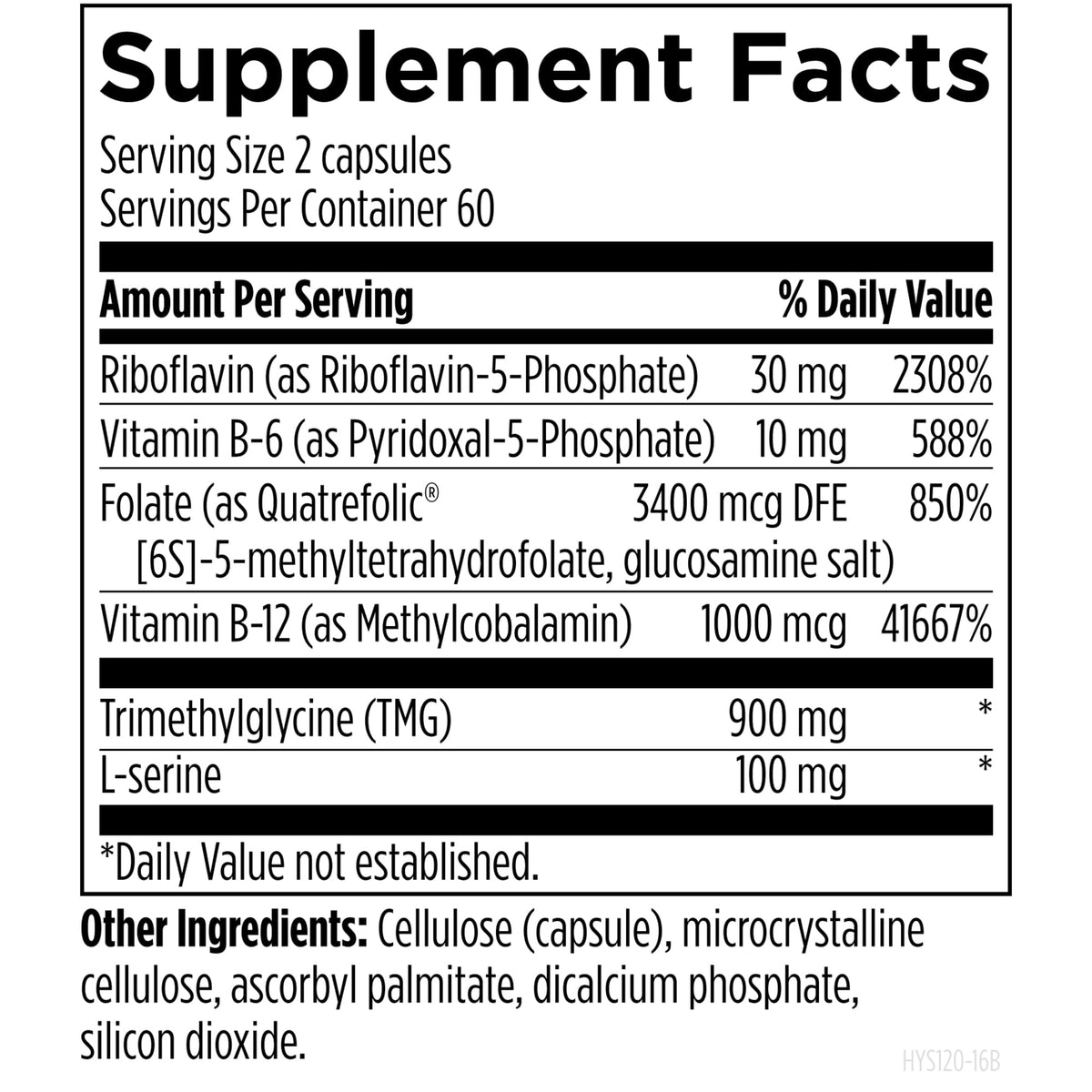 Designs for Health Homocysteine Supreme Multivitamin - 120 Capsules - image 4