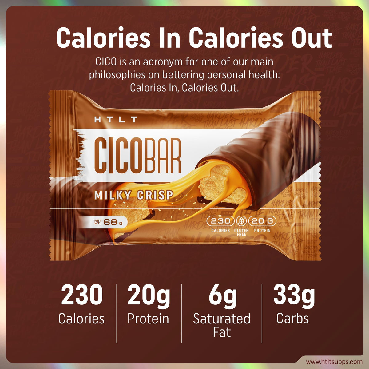 HTLT Supps CICO Protein Bar Milky Crisp - 12 Pack - image 5