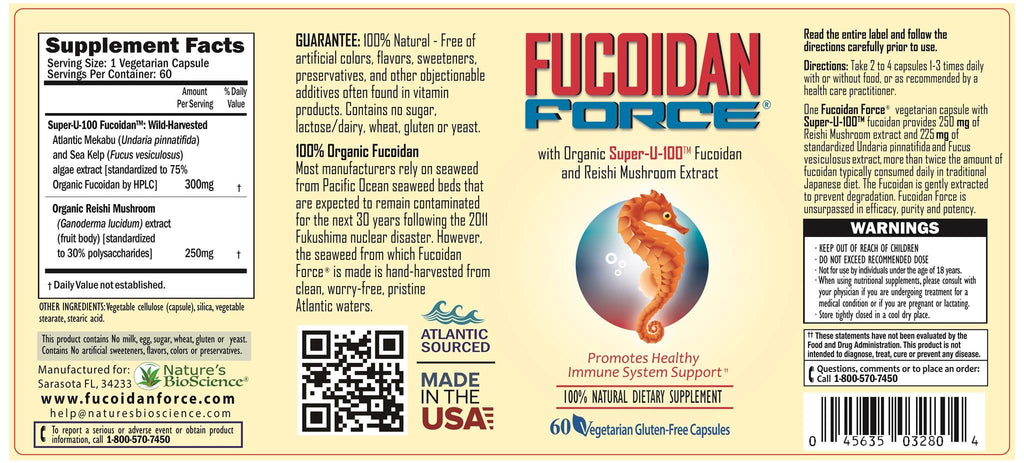 FUCOIDAN FORCE Fucoidan Supplement - 360 Capsules (6 Pack) - image 3