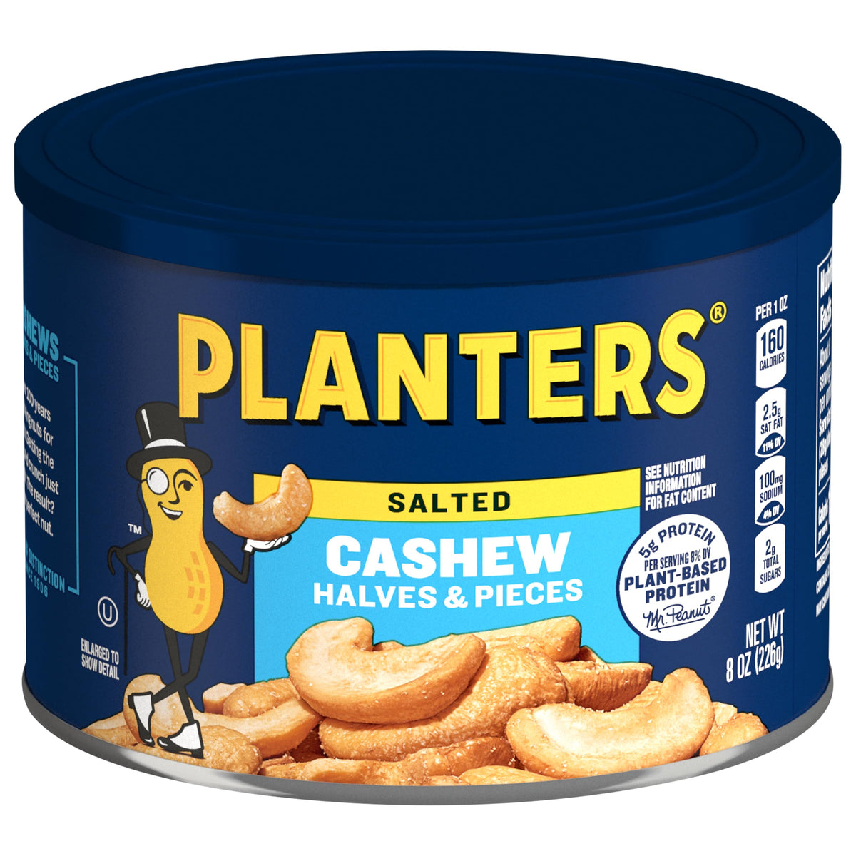 PLANTERS Salted Cashews Halves & Pieces - 8 oz
